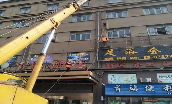 会昌安装较高的门店招牌有什么好的方法？